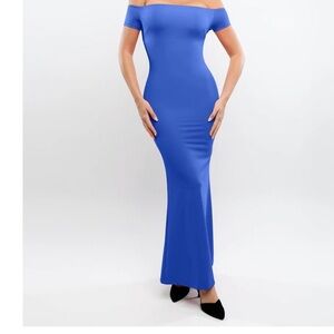 Popilush Off the Shoulder Dress with Slit